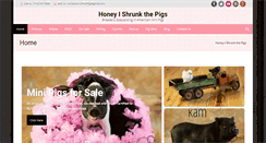 Desktop Screenshot of honeyishrunkthepigs.com